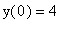 y(0) = 4