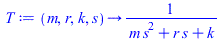 proc (m, r, k, s) options operator, arrow; `/`(1, `*`(`+`(`*`(m, `*`(`^`(s, 2))), `*`(r, `*`(s)), k))) end proc