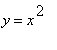 y = x^2