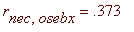 r[nec,osebx] = .373