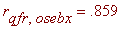 r[qfr,osebx] = .859