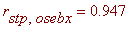 r[stp,osebx] = .947