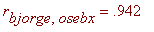 r[bjorge,osebx] = .942