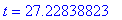 t = 27.22838823