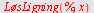 LøsLigning(%, x)