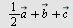 `+`(`*`(`/`(1, 2), `*`(`#mover(mi(