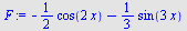 `+`(`-`(`*`(`/`(1, 2), `*`(cos(`+`(`*`(2, `*`(x))))))), `-`(`*`(`/`(1, 3), `*`(sin(`+`(`*`(3, `*`(x))))))))
