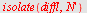 isolate(diffl, diff(N(x), x))