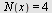 N(x) = 4