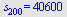 s[200] = 40600