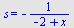 s = `+`(`-`(`/`(1, `*`(`+`(`-`(2), x)))))